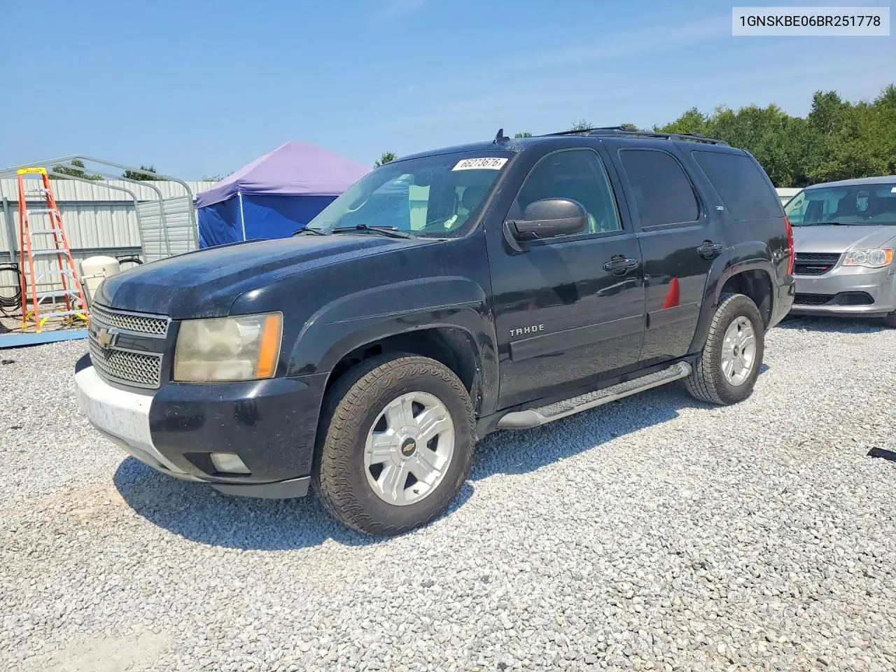 CHEVROLET TAHOE 2011, VIN 1GNSKBE06BR251778