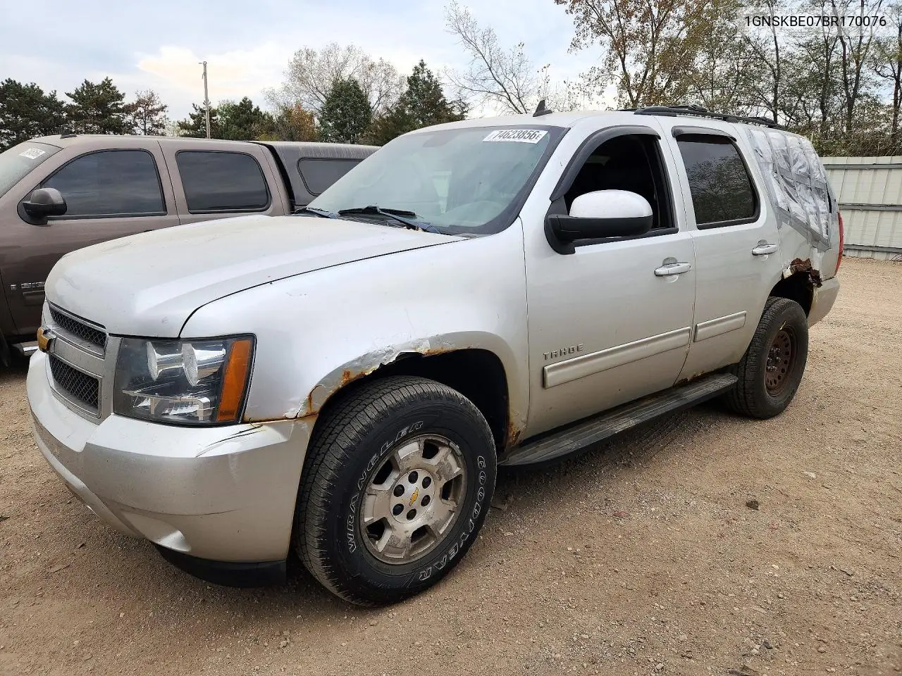 CHEVROLET TAHOE 2011, VIN 1GNSKBE07BR170076