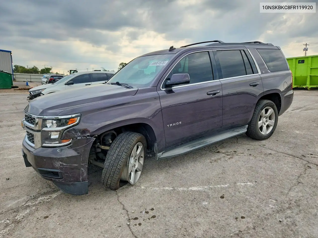 CHEVROLET TAHOE 2015, VIN 1GNSKBKC8FR119920