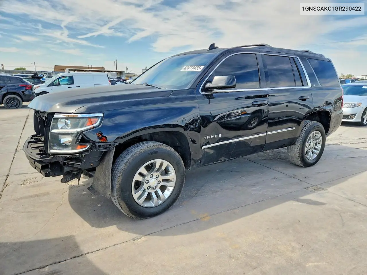 CHEVROLET TAHOE 2016, VIN 1GNSCAKC1GR290422