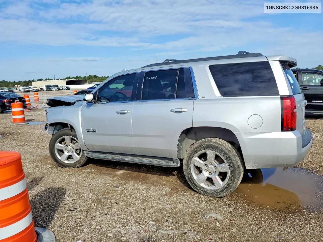 2016 CHEVROLET TAHOE VIN 1GNSCBKC2GR316936 — фото 2