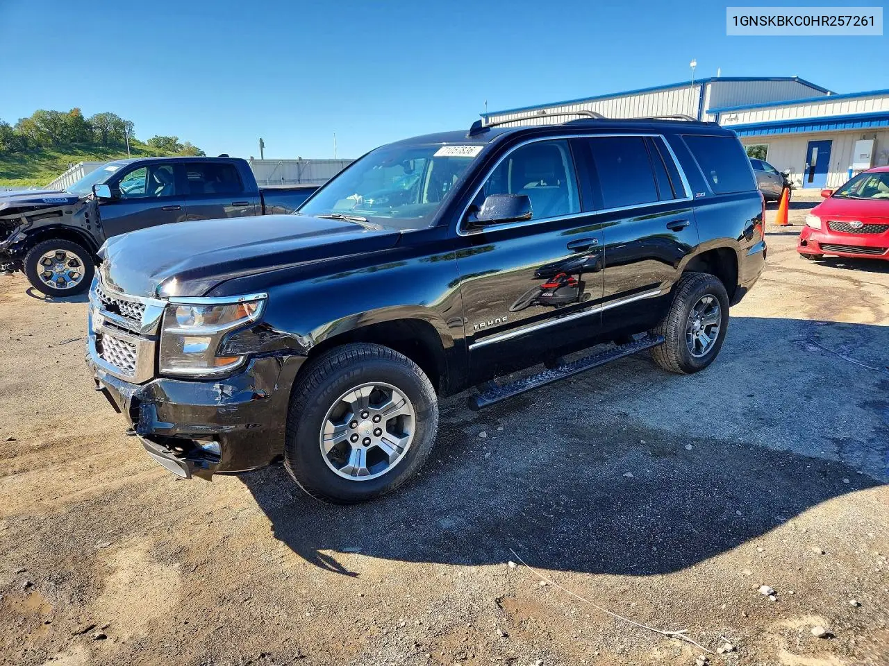 CHEVROLET TAHOE 2017, VIN 1GNSKBKC0HR257261