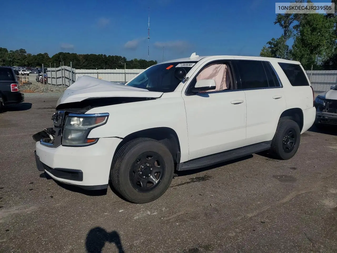 CHEVROLET TAHOE 2018, VIN 1GNSKDEC4JR239505
