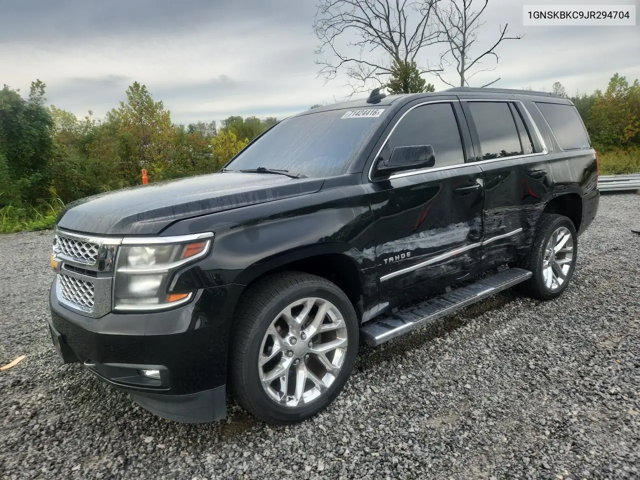 CHEVROLET TAHOE 2018, VIN 1GNSKBKC9JR294704