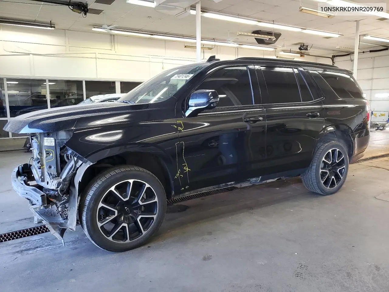 CHEVROLET TAHOE 2022, VIN 1GNSKRKD9NR209769