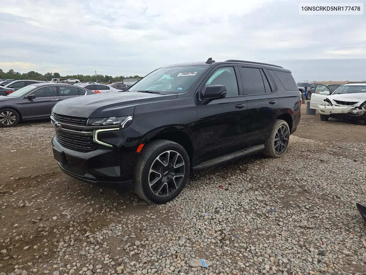 CHEVROLET TAHOE 2022, VIN 1GNSCRKD5NR177478
