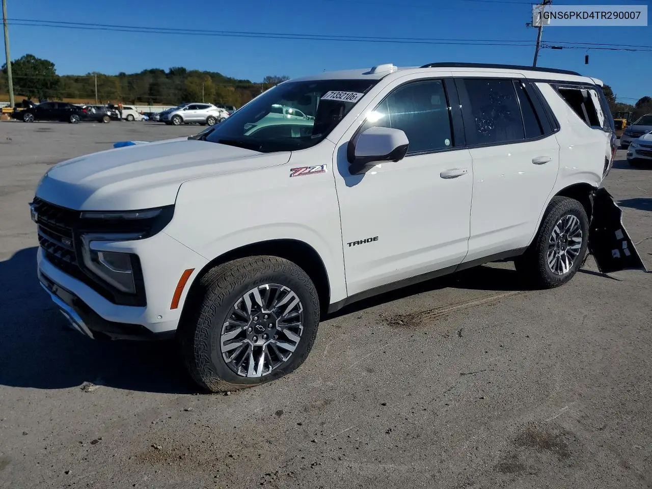 CHEVROLET TAHOE 2026, VIN 1GNS6PKD4TR290007