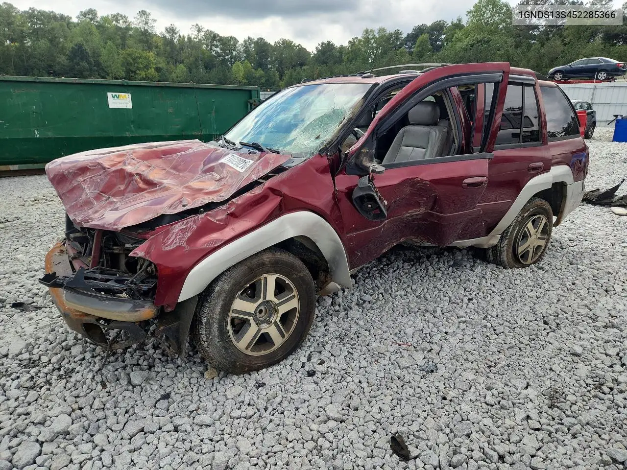 CHEVROLET TRAILBLAZER 2005, VIN 1GNDS13S452285366