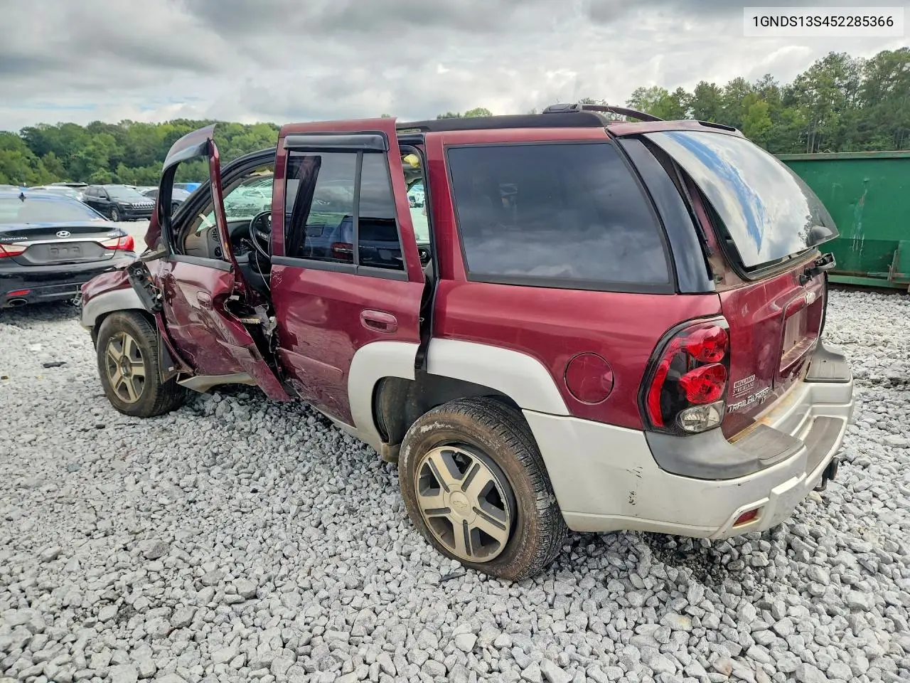 2005 CHEVROLET TRAILBLAZER VIN 1GNDS13S452285366 — фото 2