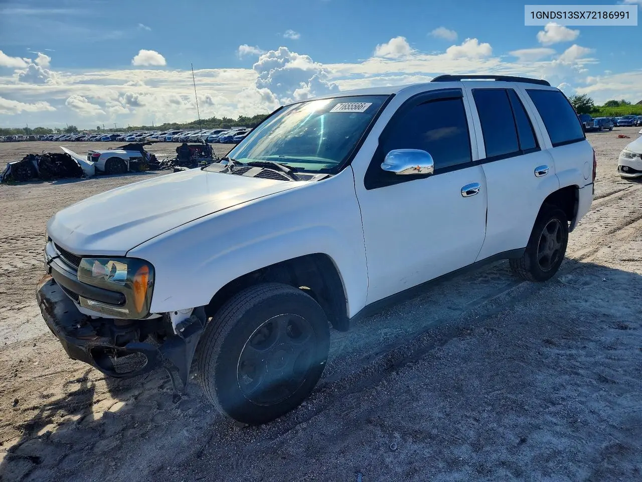 CHEVROLET TRAILBLAZER 2007, VIN 1GNDS13SX72186991