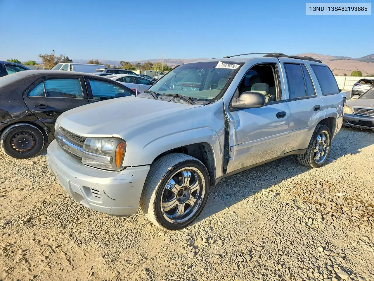 CHEVROLET TRAILBLAZER 2008, VIN 1GNDT13S482193885
