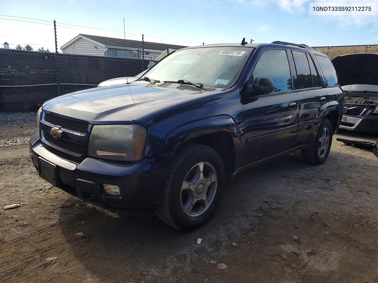 CHEVROLET TRAILBLAZER 2009, VIN 1GNDT33S592112275