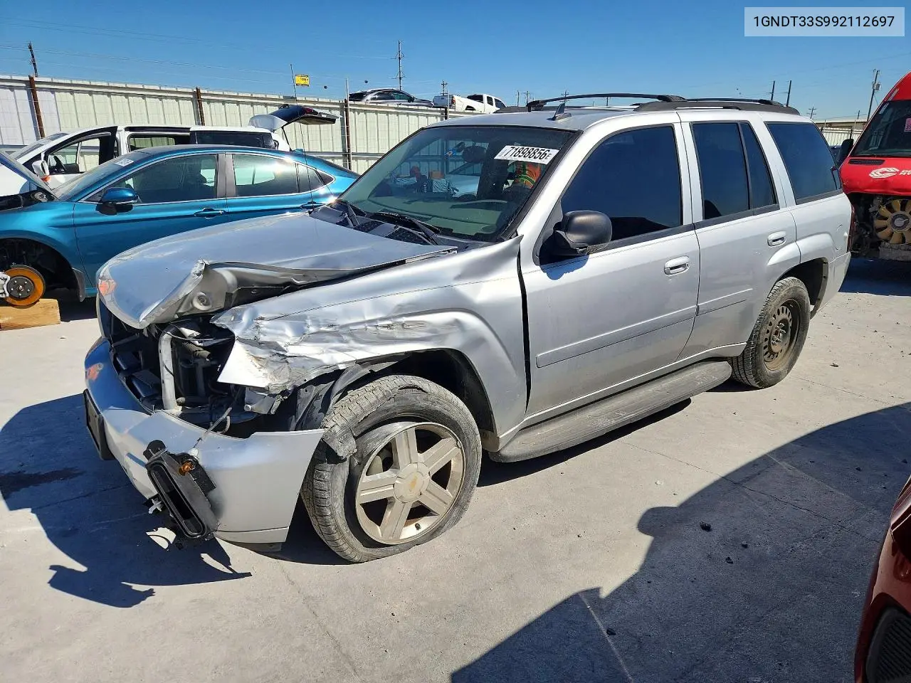 CHEVROLET TRAILBLAZER 2009, VIN 1GNDT33S992112697