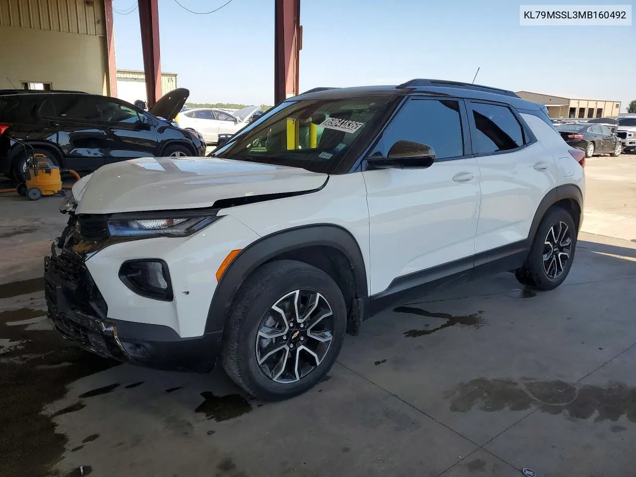 CHEVROLET TRAILBLAZER 2021, VIN KL79MSSL3MB160492