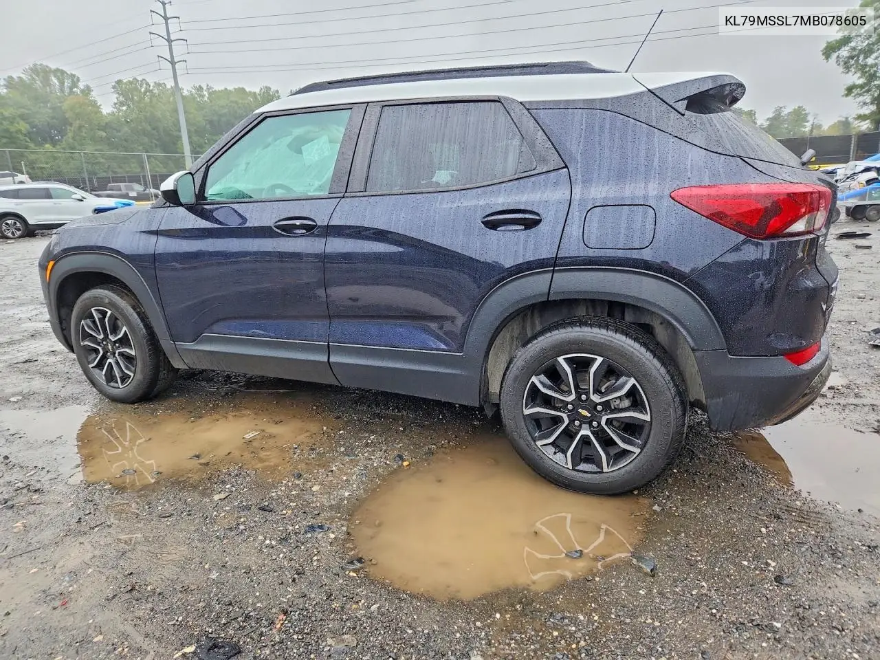 2021 CHEVROLET TRAILBLAZER VIN KL79MSSL7MB078605 — фото 2