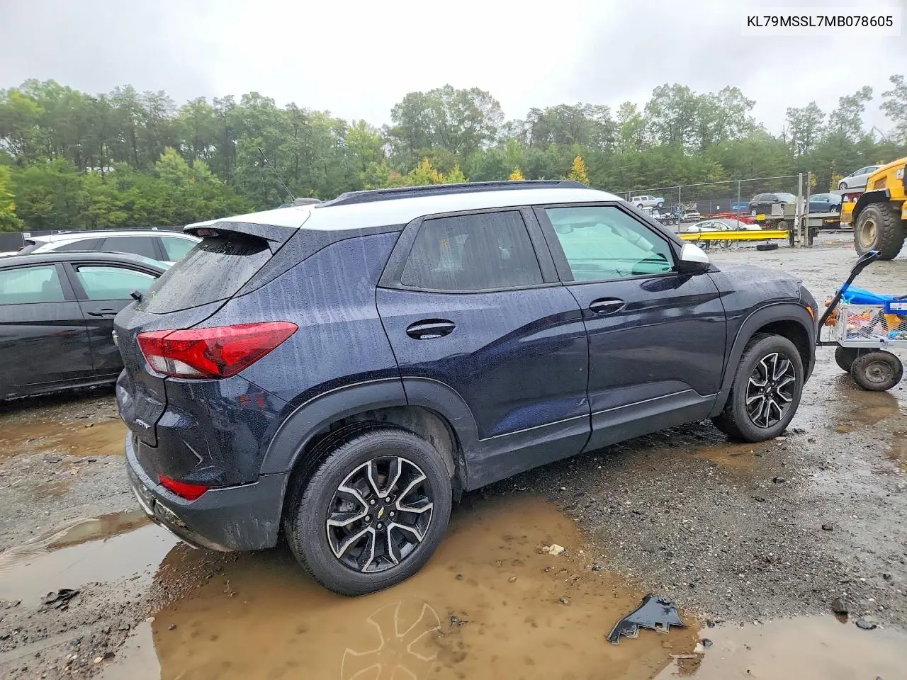 2021 CHEVROLET TRAILBLAZER VIN KL79MSSL7MB078605 — фото 3