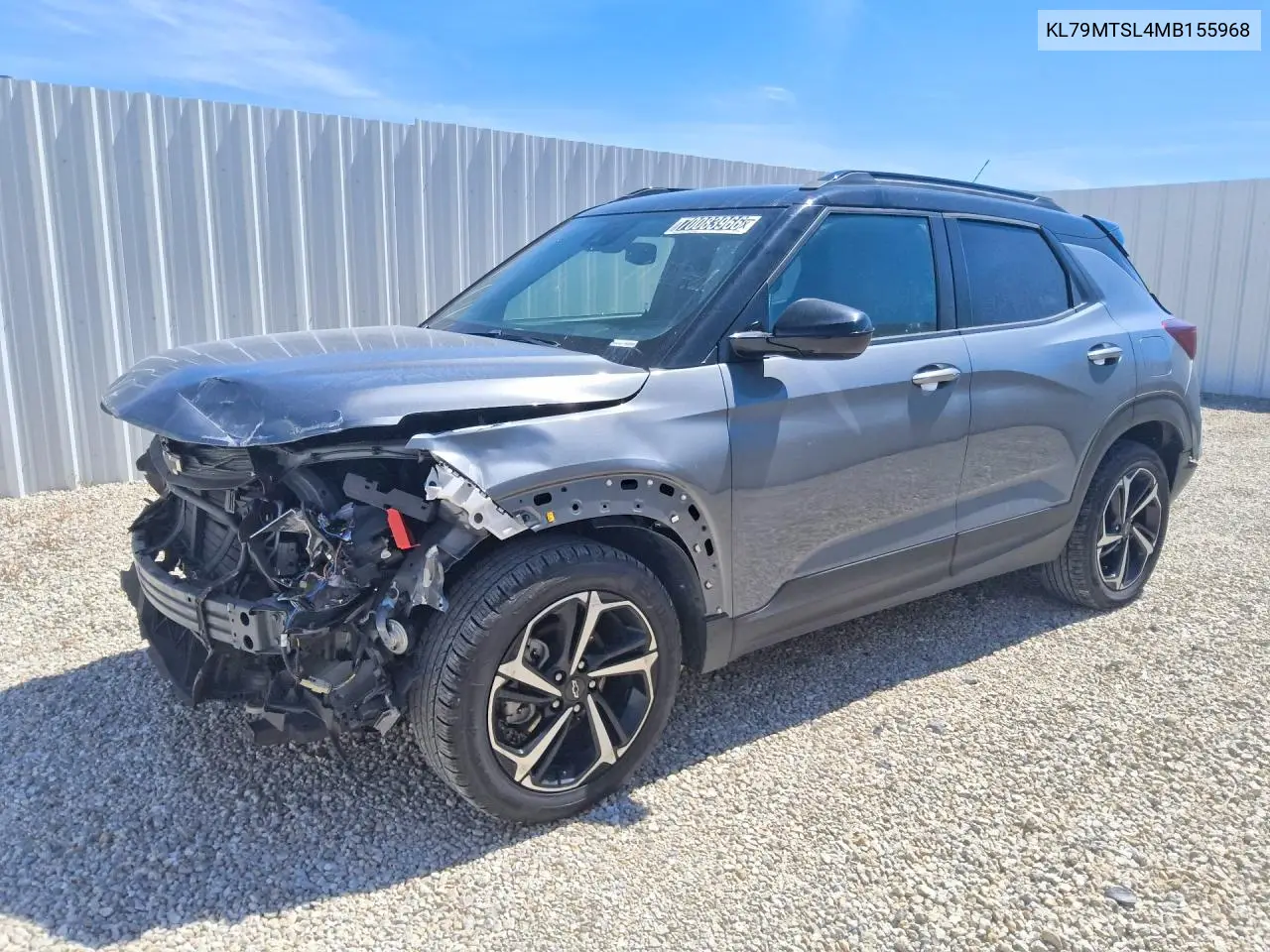 CHEVROLET TRAILBLAZER 2021, VIN KL79MTSL4MB155968