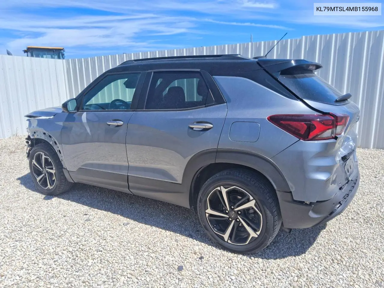 2021 CHEVROLET TRAILBLAZER VIN KL79MTSL4MB155968 — фото 2