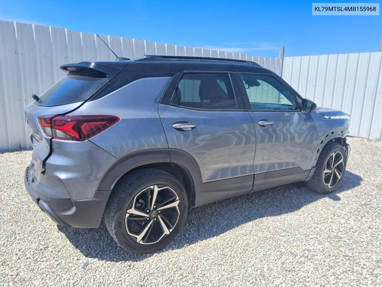 2021 CHEVROLET TRAILBLAZER VIN KL79MTSL4MB155968 — фото 3