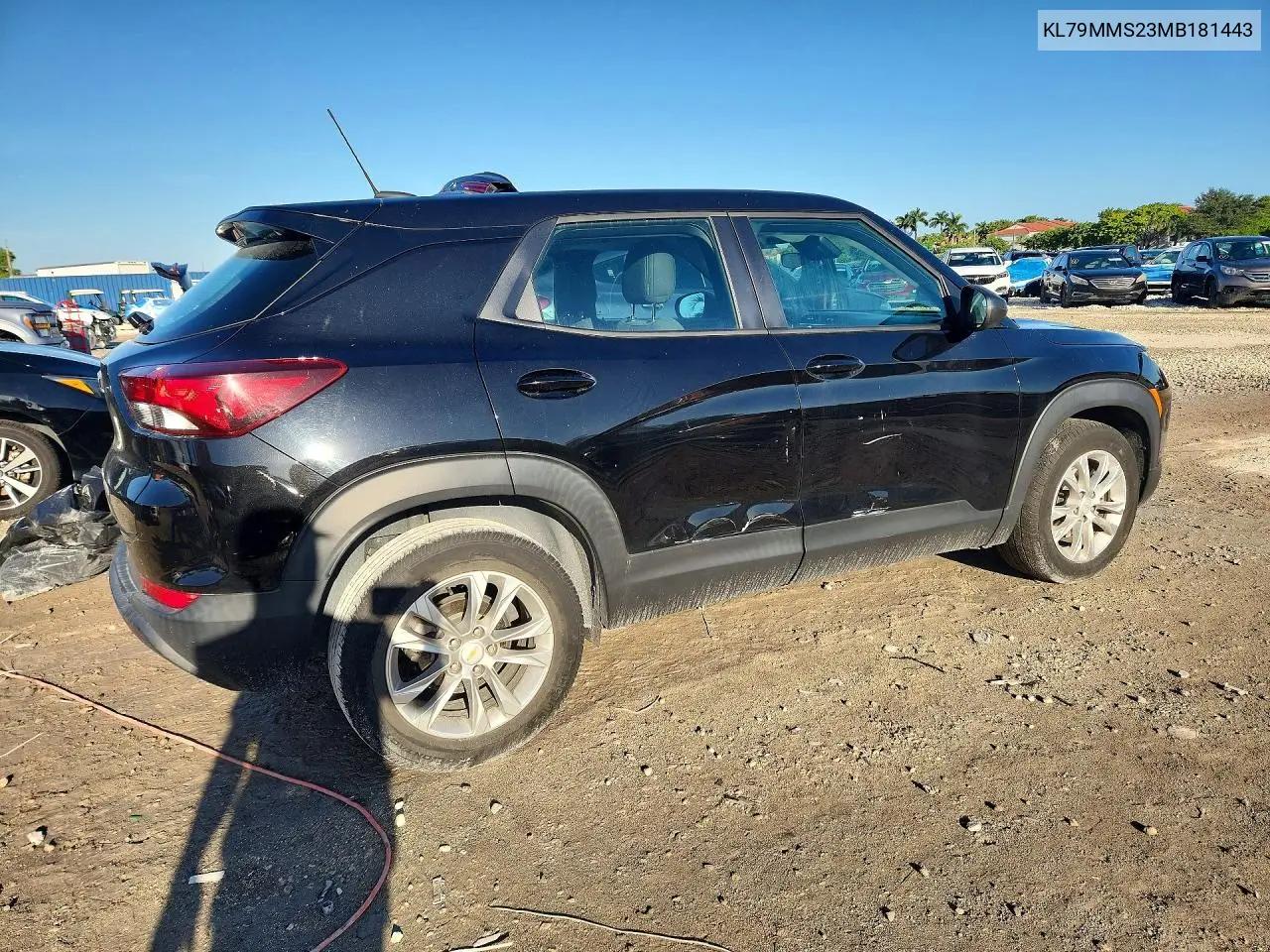 2021 CHEVROLET TRAILBLAZER VIN KL79MMS23MB181443 — фото 3