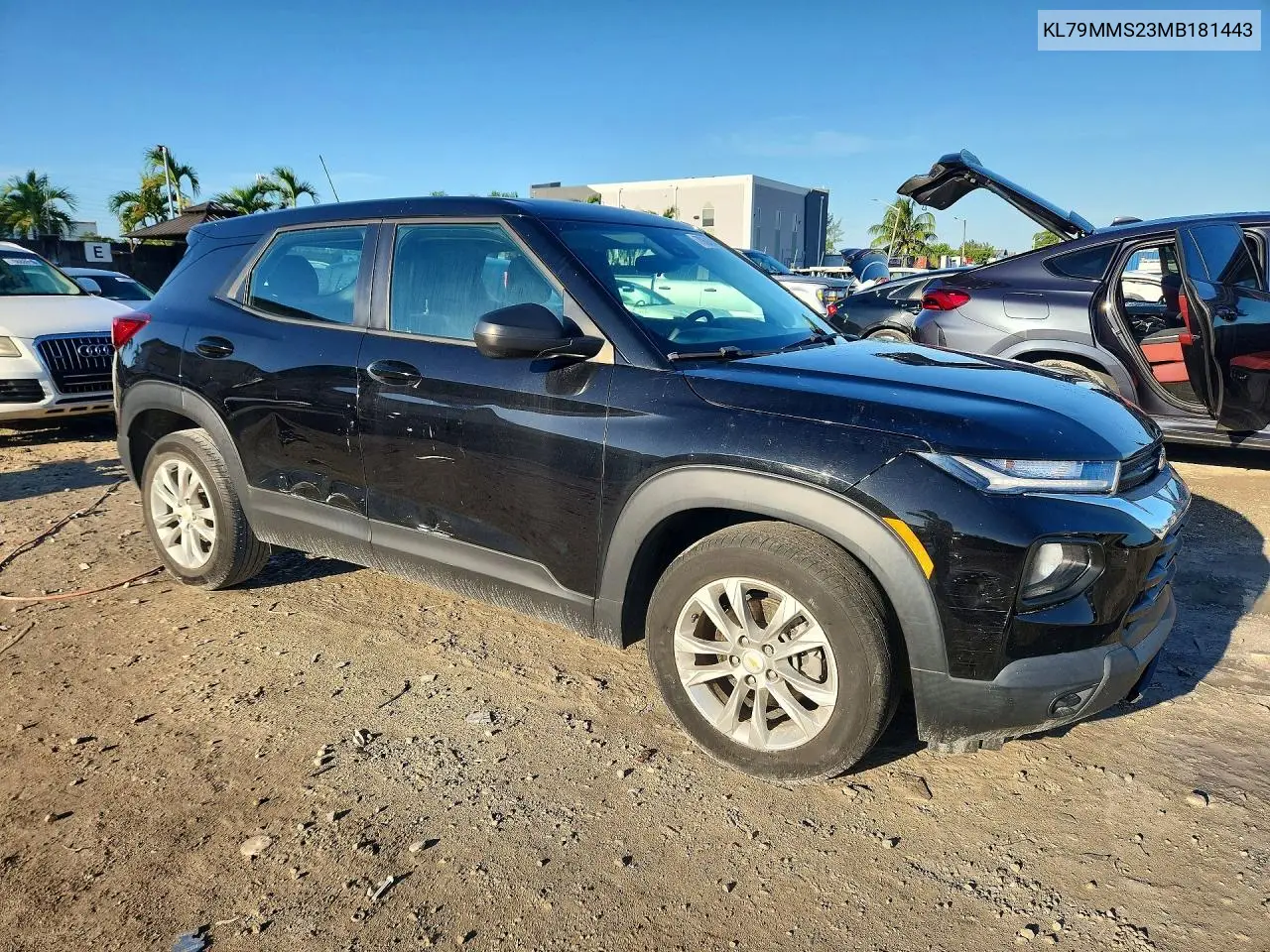 2021 CHEVROLET TRAILBLAZER VIN KL79MMS23MB181443 — фото 4