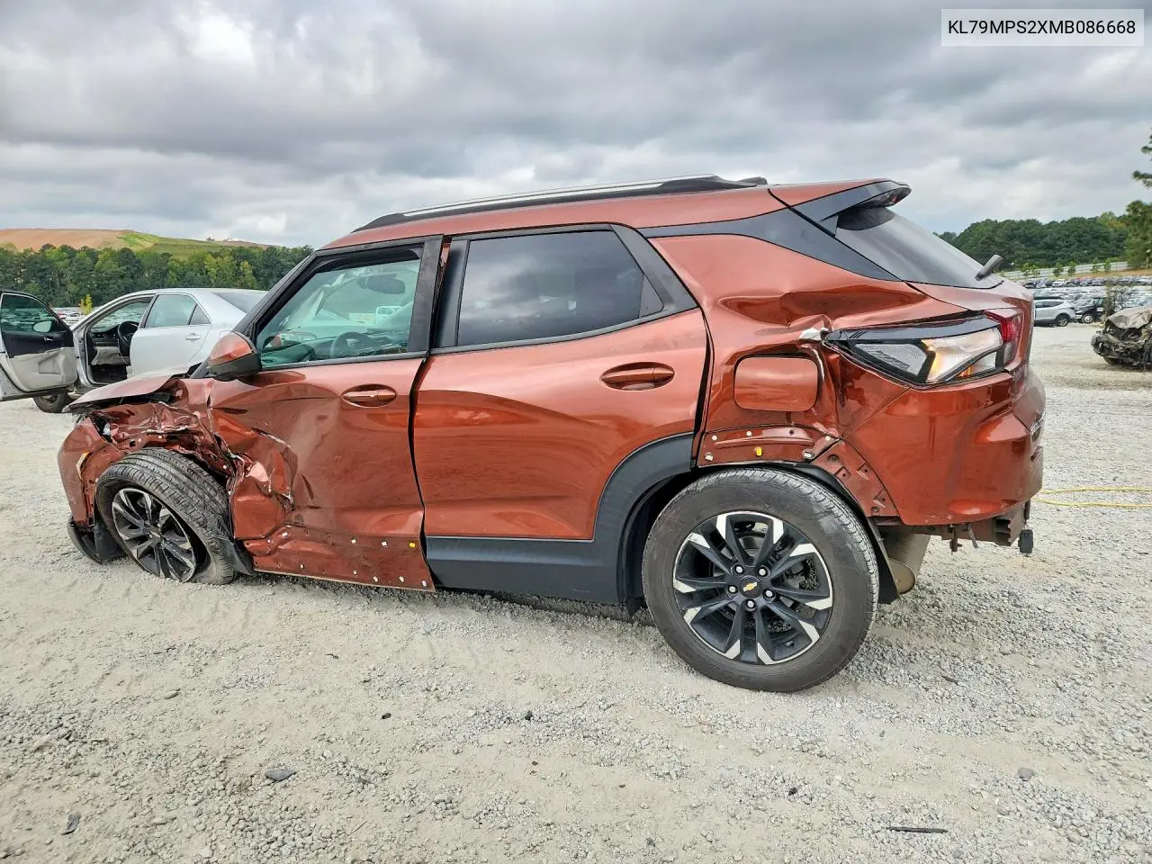 2021 CHEVROLET TRAILBLAZER VIN KL79MPS2XMB086668 — фото 2