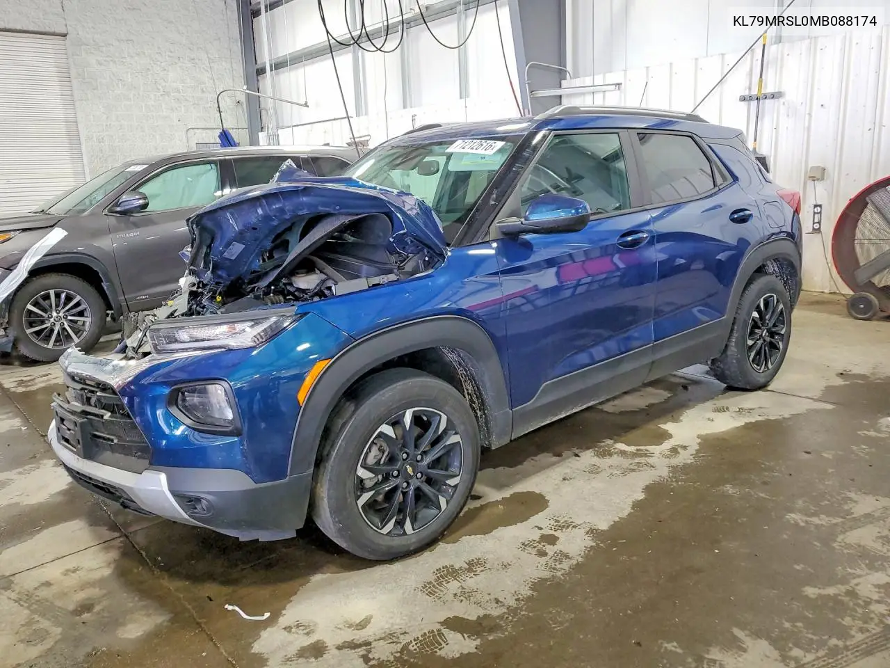CHEVROLET TRAILBLAZER 2021, VIN KL79MRSL0MB088174