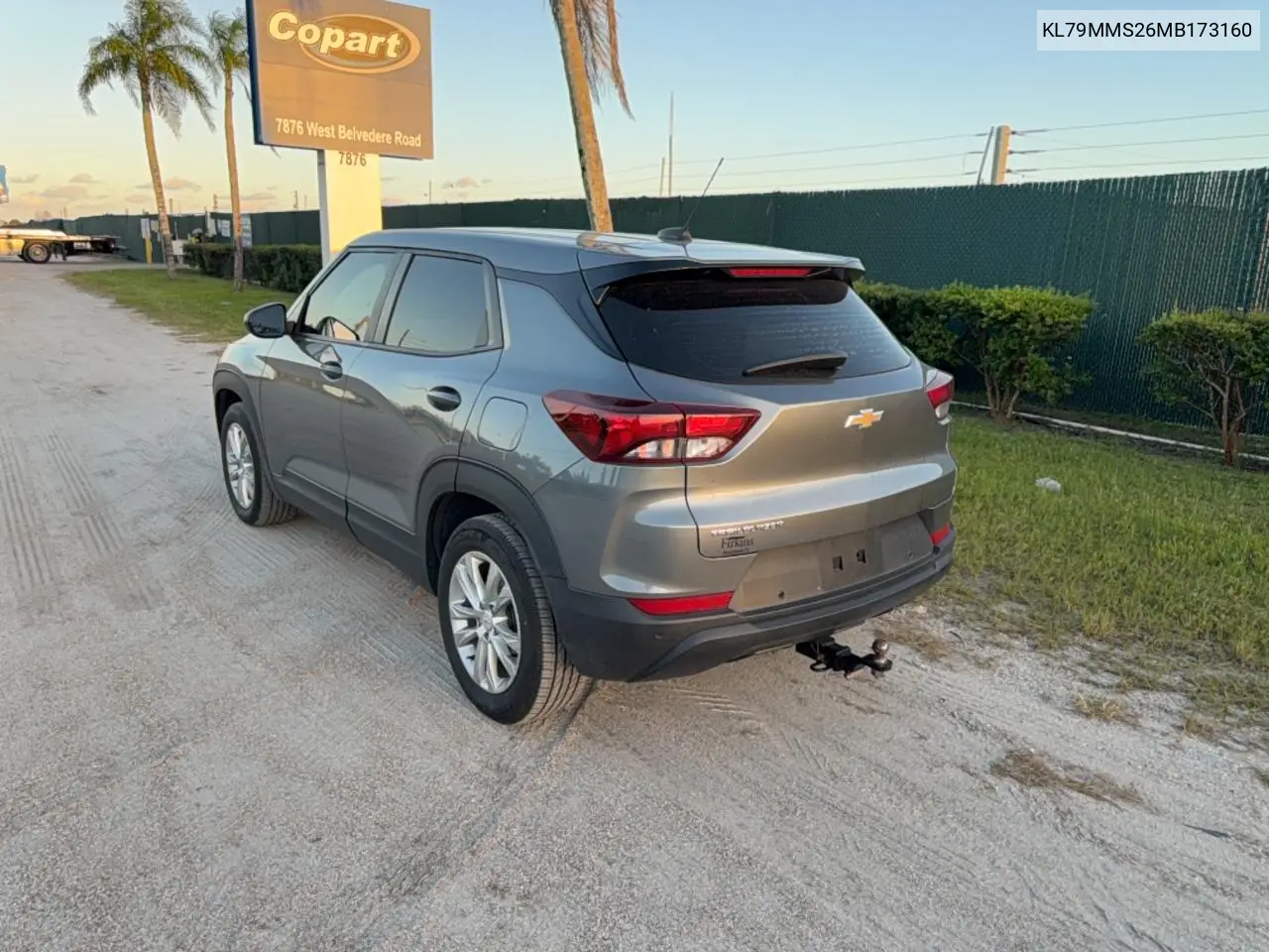 2021 CHEVROLET TRAILBLAZER VIN KL79MMS26MB173160 — фото 3