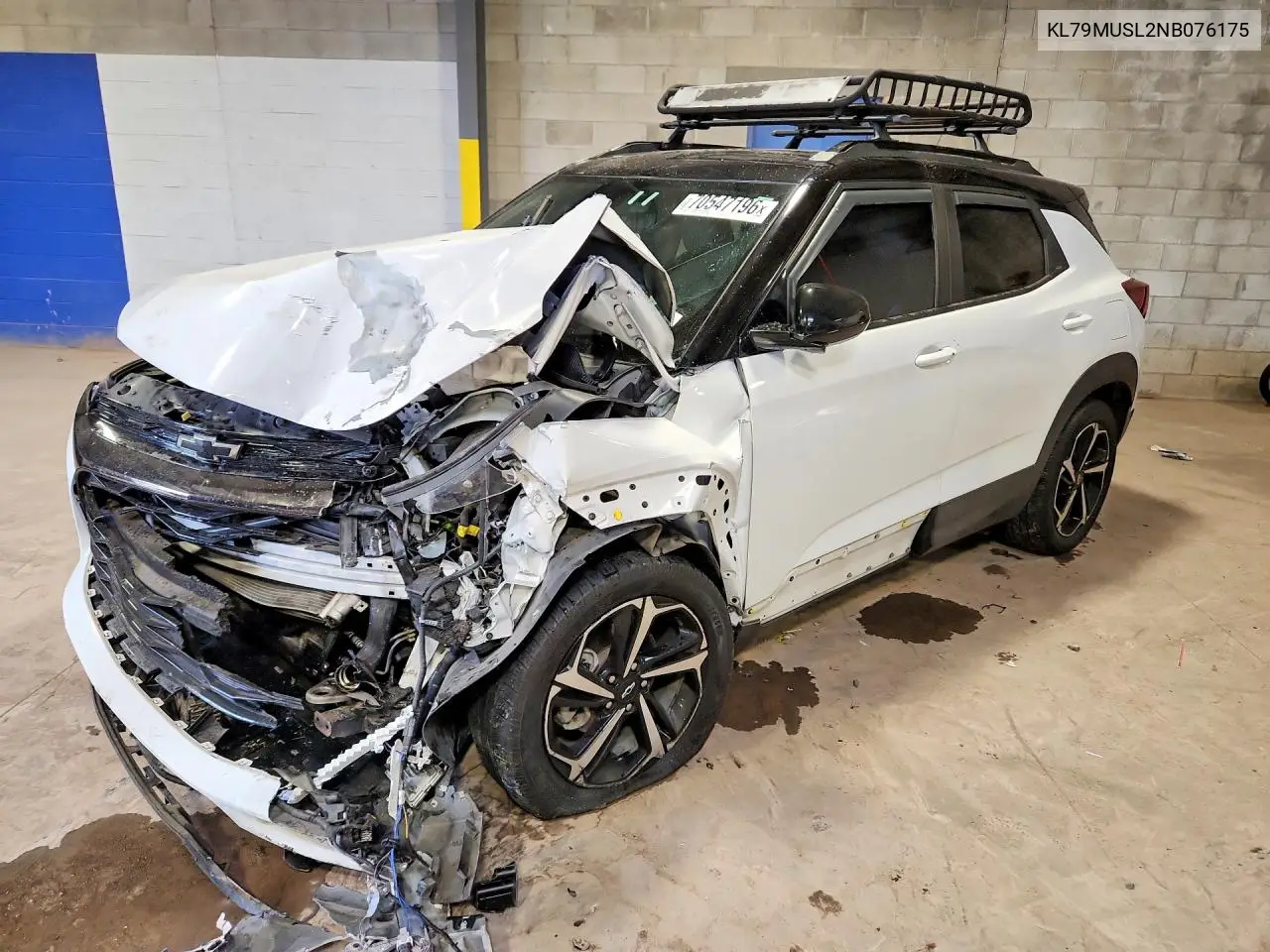 CHEVROLET TRAILBLAZER 2022, VIN KL79MUSL2NB076175