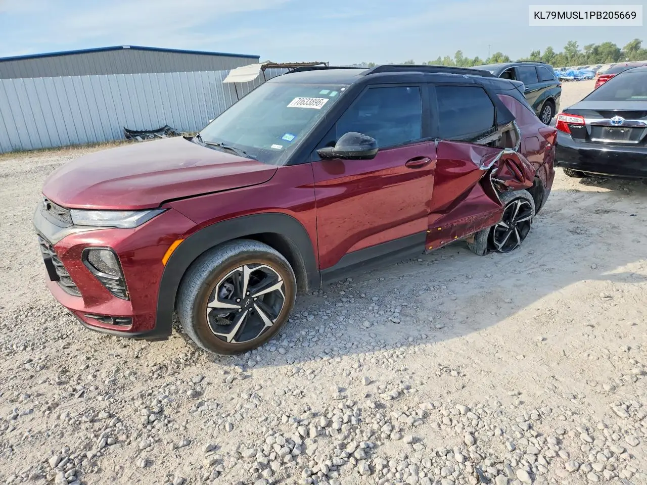CHEVROLET TRAILBLAZER 2023, VIN KL79MUSL1PB205669