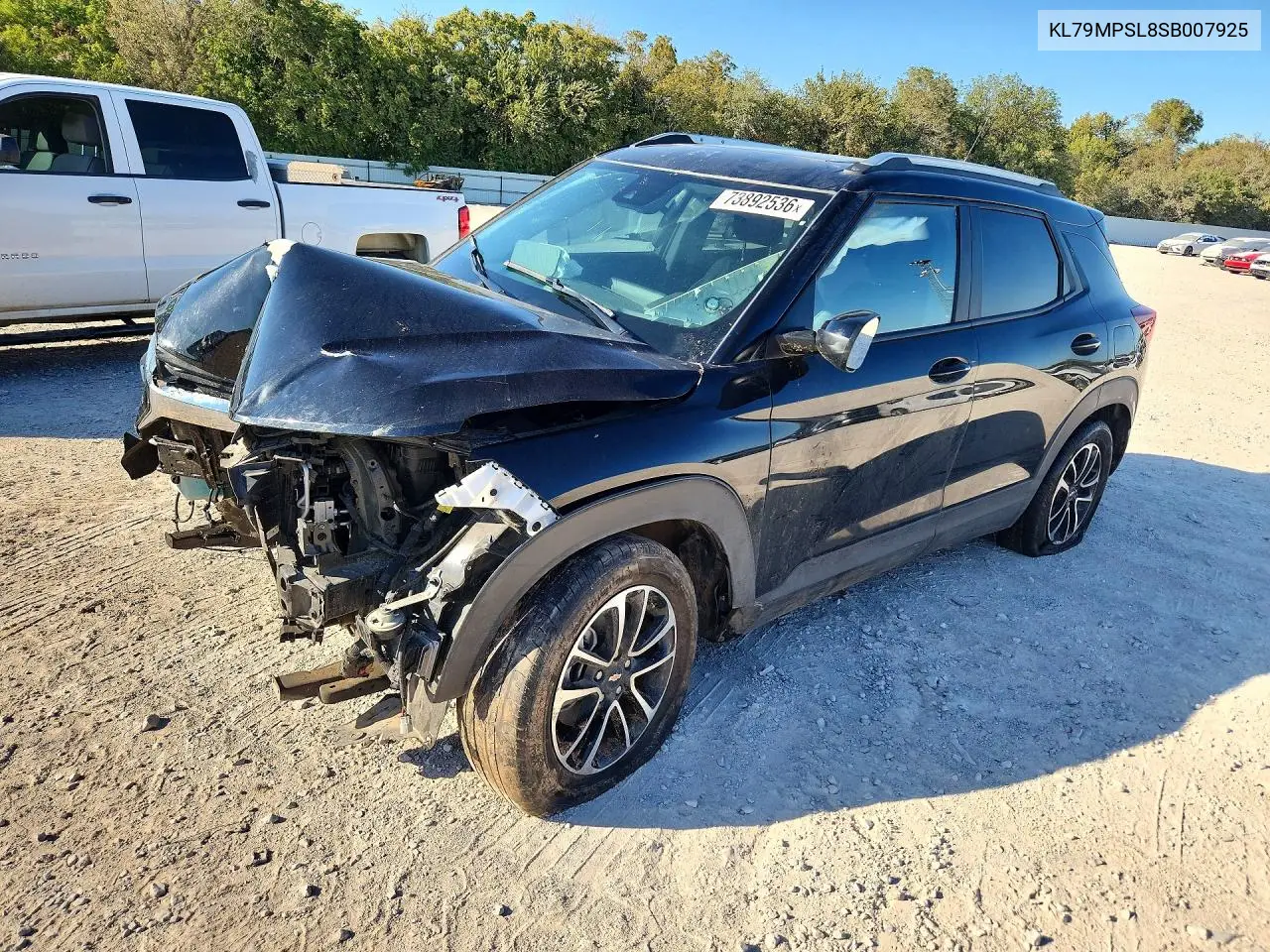 CHEVROLET TRAILBLAZER 2025, VIN KL79MPSL8SB007925