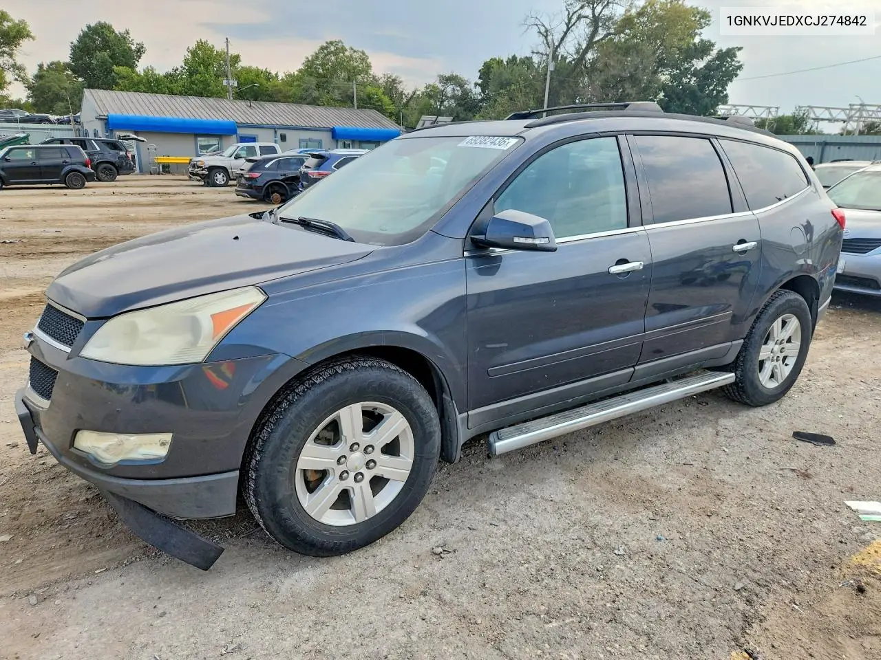 CHEVROLET TRAVERSE 2012, VIN 1GNKVJEDXCJ274842