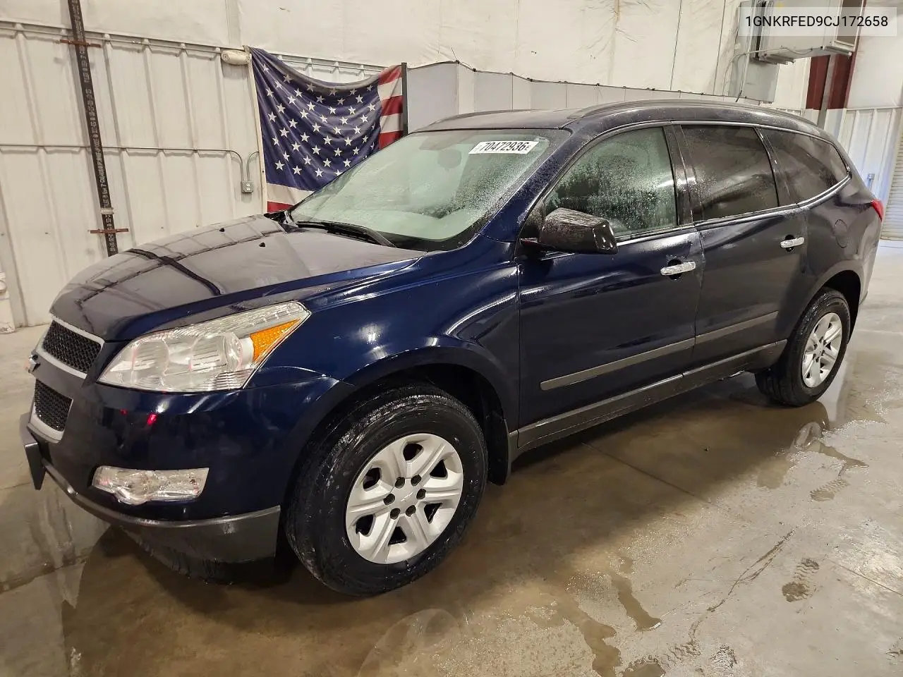 CHEVROLET TRAVERSE 2012, VIN 1GNKRFED9CJ172658