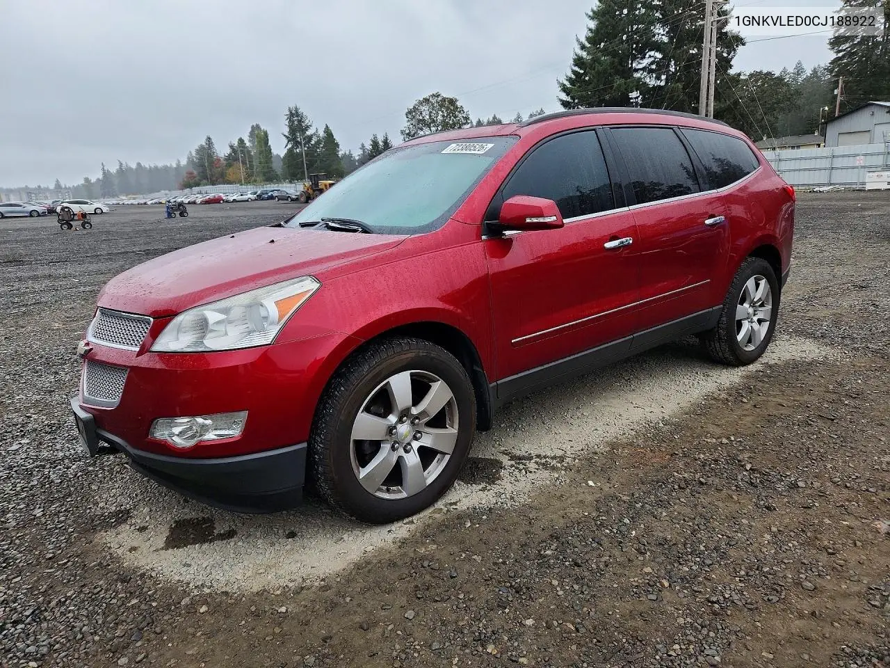 CHEVROLET TRAVERSE 2012, VIN 1GNKVLED0CJ188922