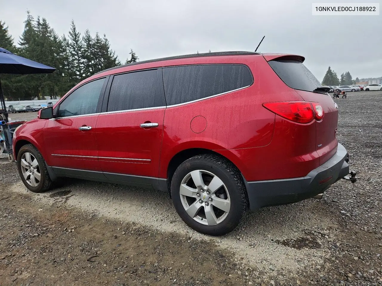 2012 CHEVROLET TRAVERSE VIN 1GNKVLED0CJ188922 — фото 2