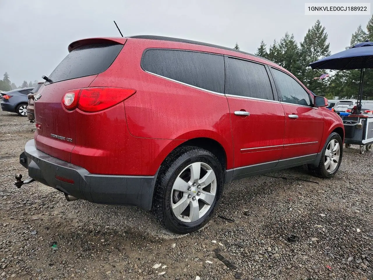 2012 CHEVROLET TRAVERSE VIN 1GNKVLED0CJ188922 — фото 3