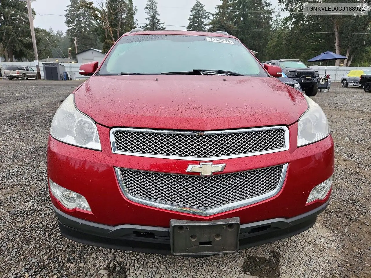 2012 CHEVROLET TRAVERSE VIN 1GNKVLED0CJ188922 — фото 5