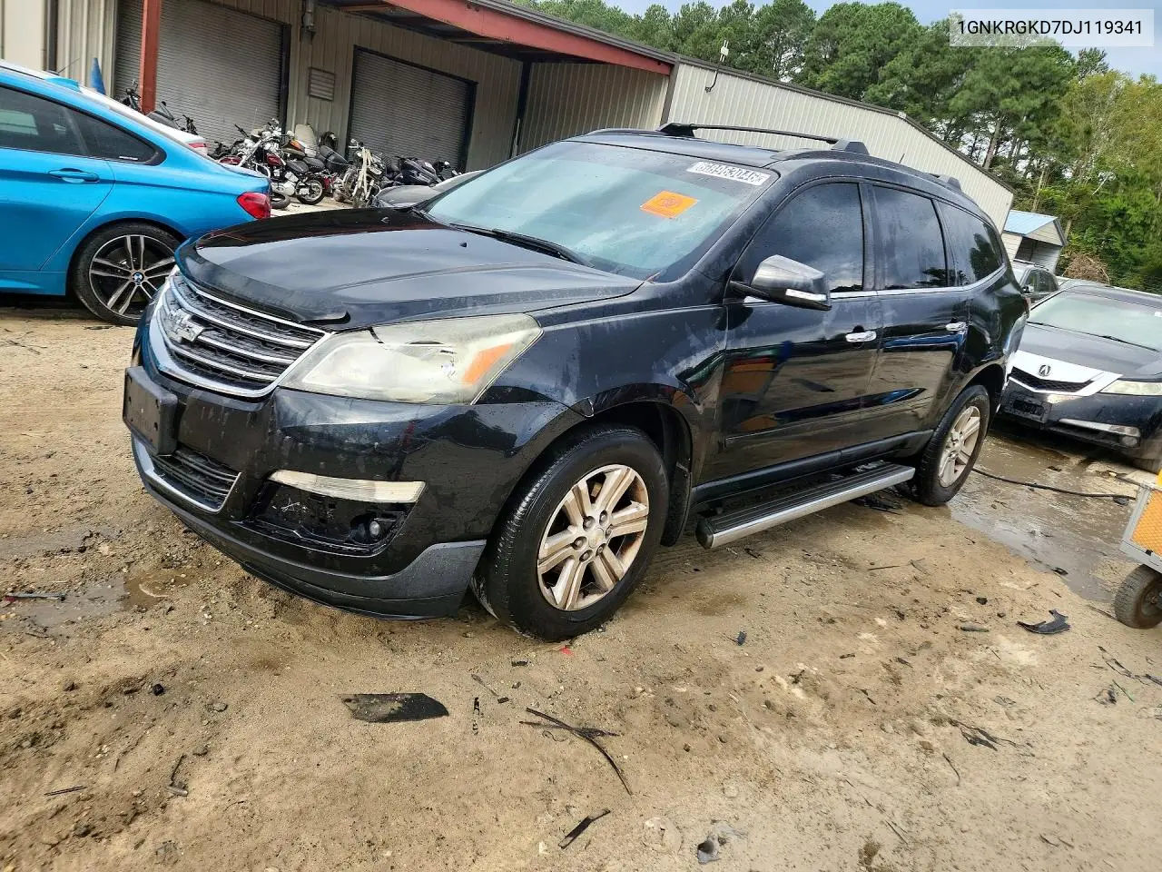 CHEVROLET TRAVERSE 2013, VIN 1GNKRGKD7DJ119341