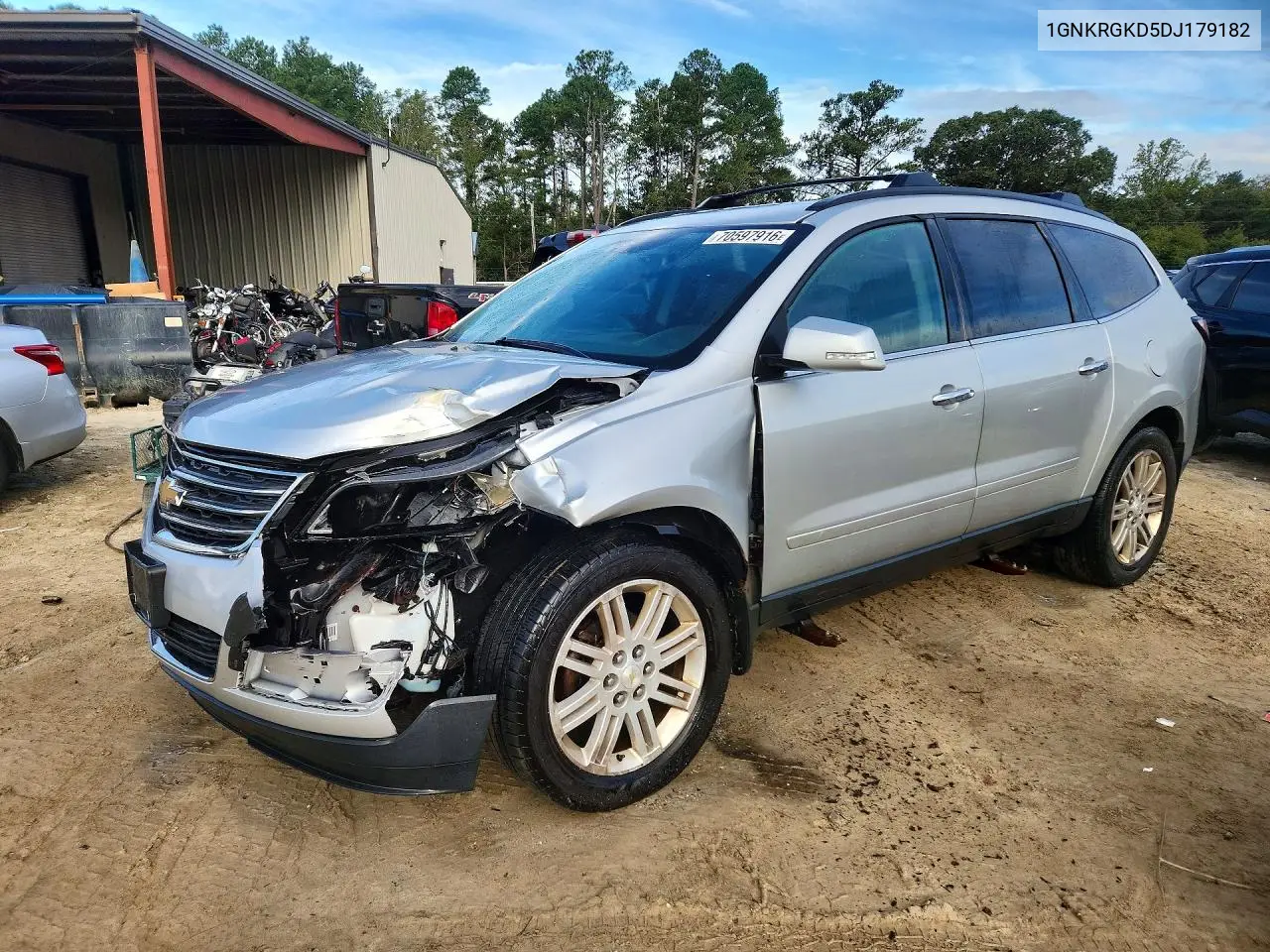 CHEVROLET TRAVERSE 2013, VIN 1GNKRGKD5DJ179182