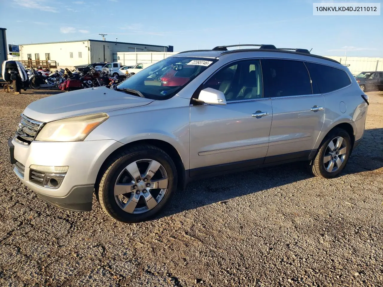 CHEVROLET TRAVERSE 2013, VIN 1GNKVLKD4DJ211012