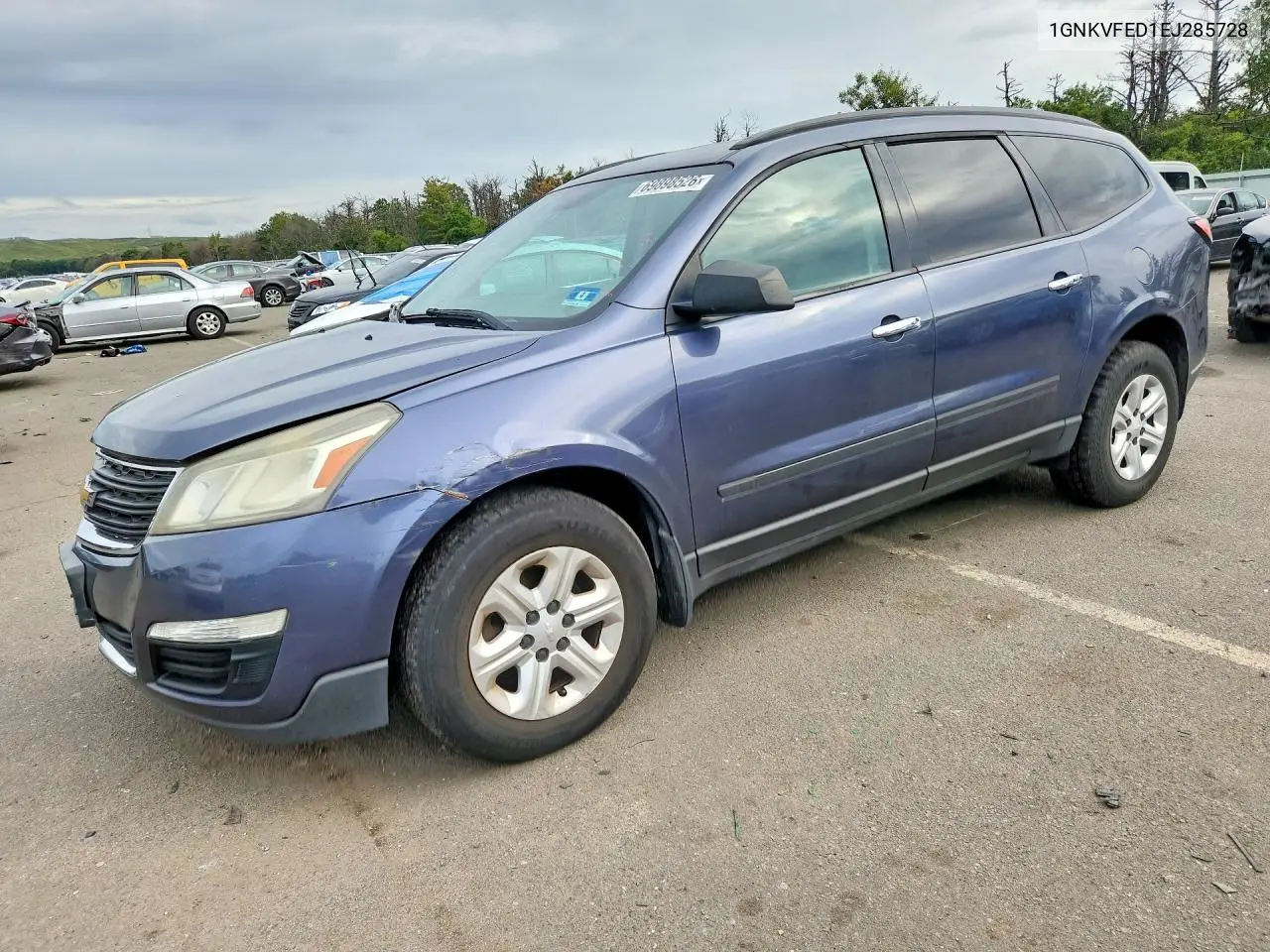 CHEVROLET TRAVERSE 2014, VIN 1GNKVFED1EJ285728