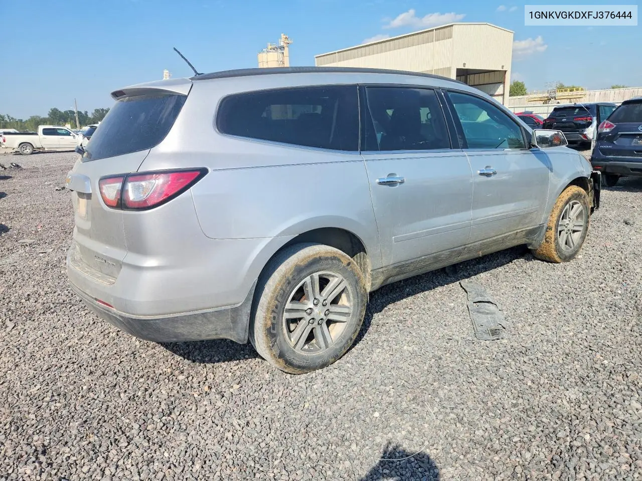 2015 CHEVROLET TRAVERSE VIN 1GNKVGKDXFJ376444 — фото 3