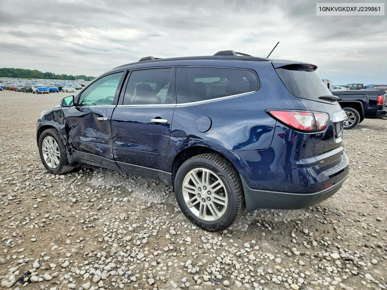 2015 CHEVROLET TRAVERSE VIN 1GNKVGKDXFJ239861 — фото 2