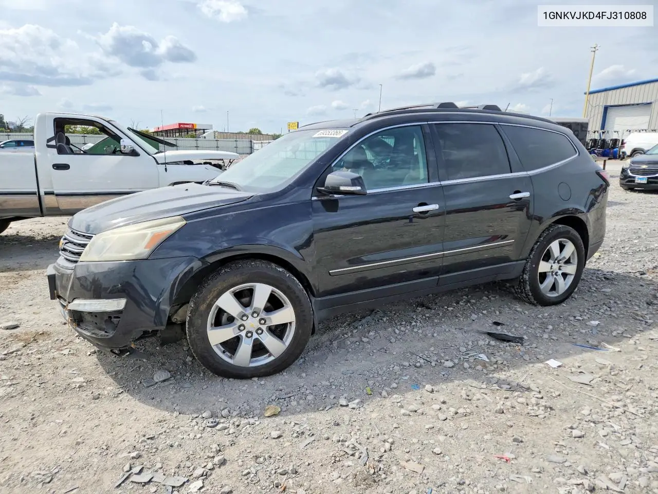 CHEVROLET TRAVERSE 2015, VIN 1GNKVJKD4FJ310808