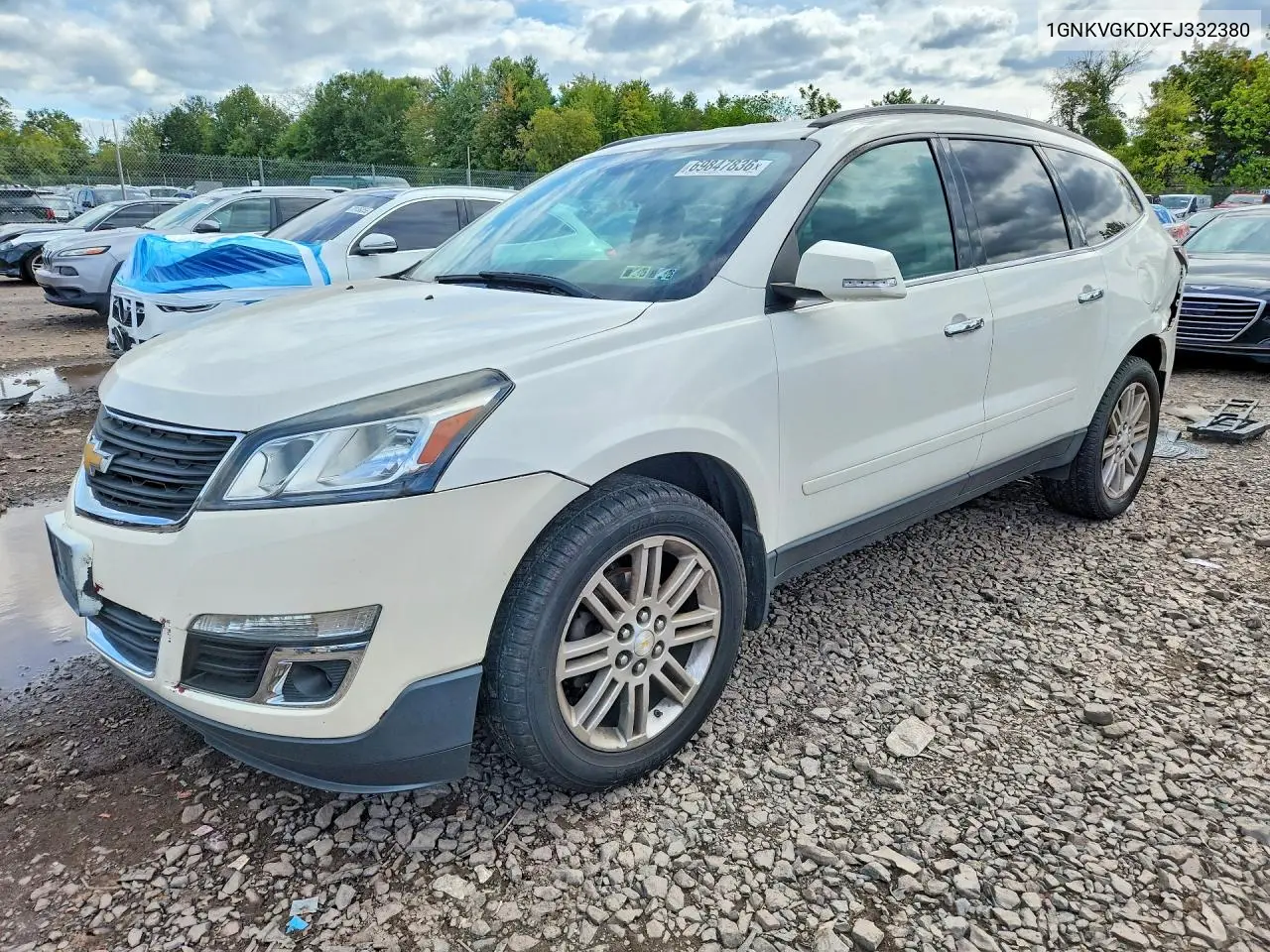 CHEVROLET TRAVERSE 2015, VIN 1GNKVGKDXFJ332380