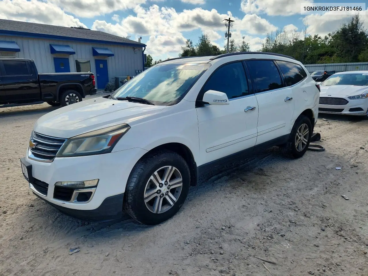 CHEVROLET TRAVERSE 2015, VIN 1GNKRGKD3FJ181466
