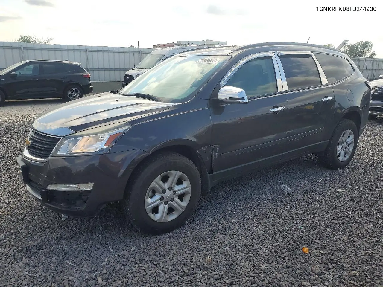 CHEVROLET TRAVERSE 2015, VIN 1GNKRFKD8FJ244930