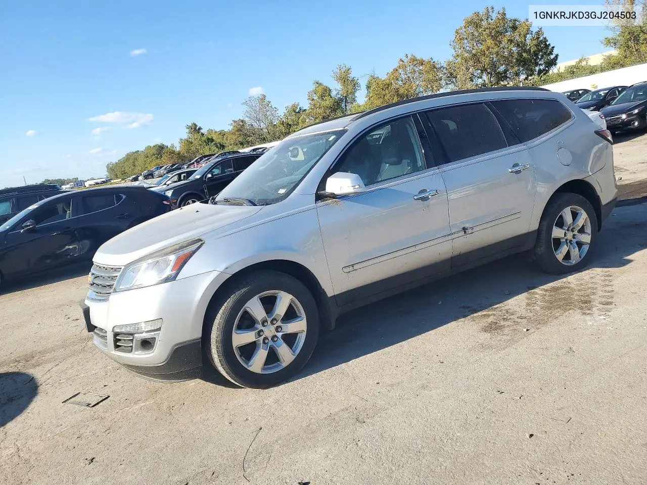 CHEVROLET TRAVERSE 2016, VIN 1GNKRJKD3GJ204503