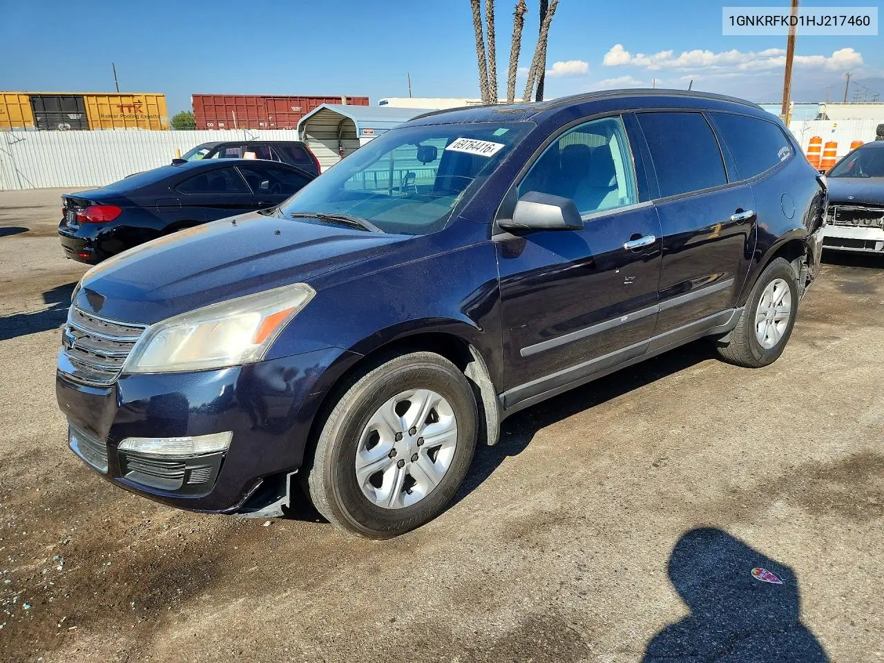 CHEVROLET TRAVERSE 2017, VIN 1GNKRFKD1HJ217460