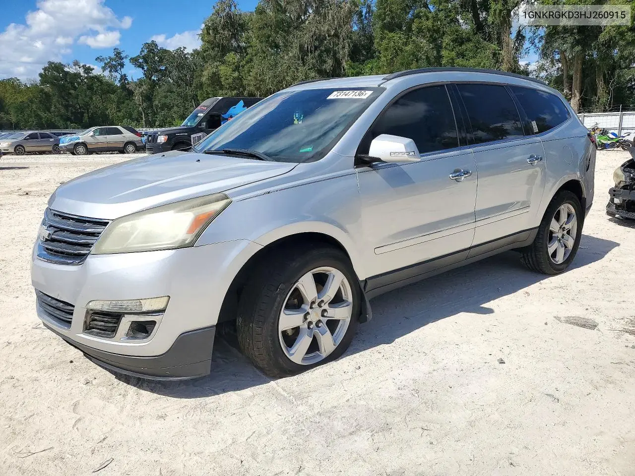 CHEVROLET TRAVERSE 2017, VIN 1GNKRGKD3HJ260915